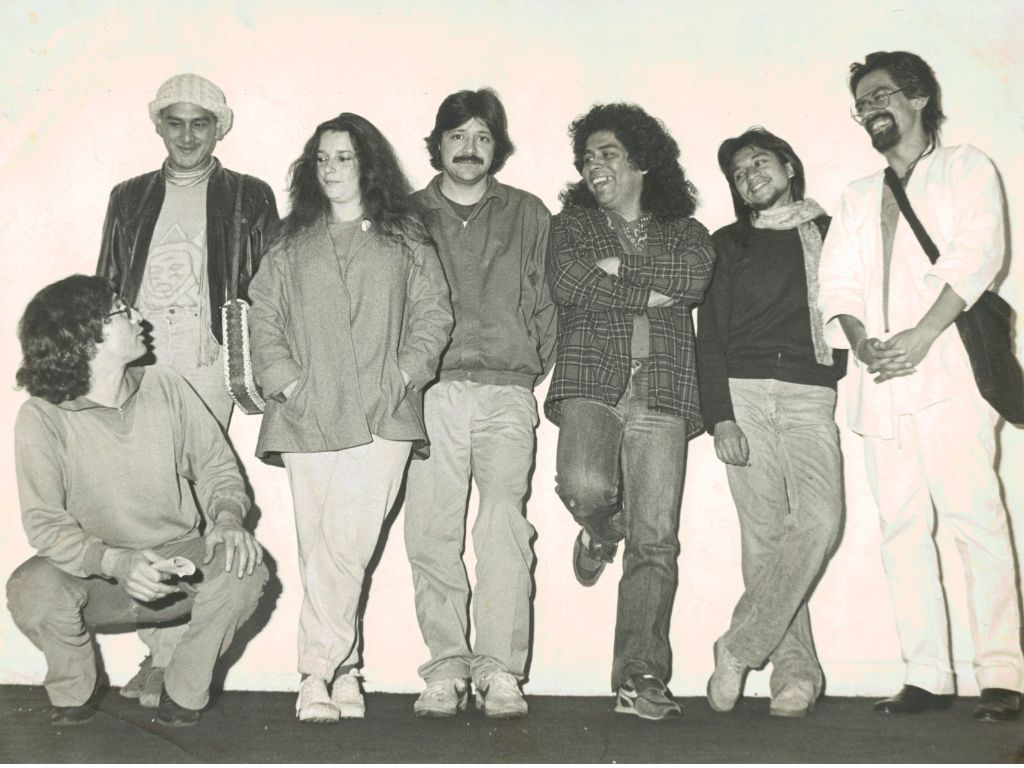 Rockdrigo, Roberto González, Nina Galindo, Eblén Macari, Rafa Catana, Fausto Arrellín y Beto Ponce. AMEXI