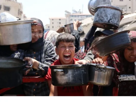 Unos 43 mil niños, menores de cinco años y 55 mil mujeres embarazadas, presentan desnutrición aguda en la Franja de Gaza. 2 sep. 2025 AMEXI/ Foto :Maan.