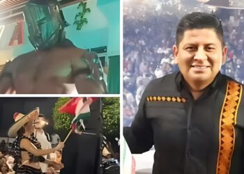 Pedro Ramírez, alcalde de Reforma Chiapas, organizó un singular festejo patrio que incluyó Go Go Dancers. AMEXI