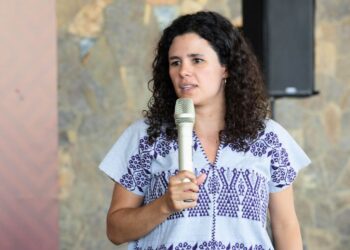 Luisa Alcalde. La corrupción no existe en Morena. AMEXI