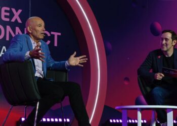 Mark Randolph, cofundador y primer CEO de Netflix en el foro Vtex Connect Latam. AMEXI Foto Abril Naranjo