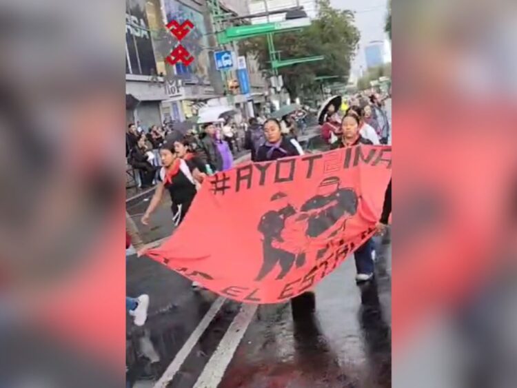 Saldo blanco en marcha del 11 aniversario de hechos ocurridos en Ayotzinapa