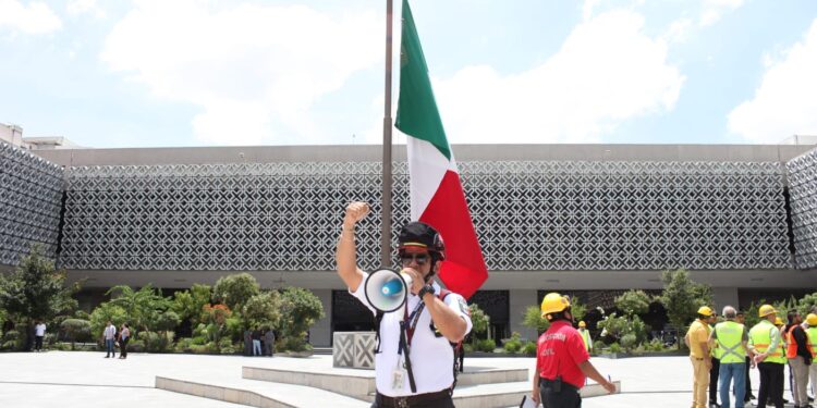 Segundo Simulacro Nacional 2025. Cámara de Diputados. AMEXI/Foto/Ivonne Cárdenas Pérez