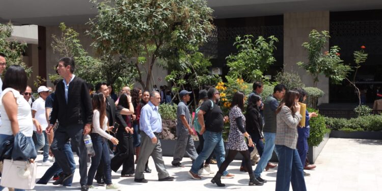 Segundo Simulacro Nacional 2025. Cámara de Diputados. AMEXI/Foto/Ivonne Cárdenas Pérez
