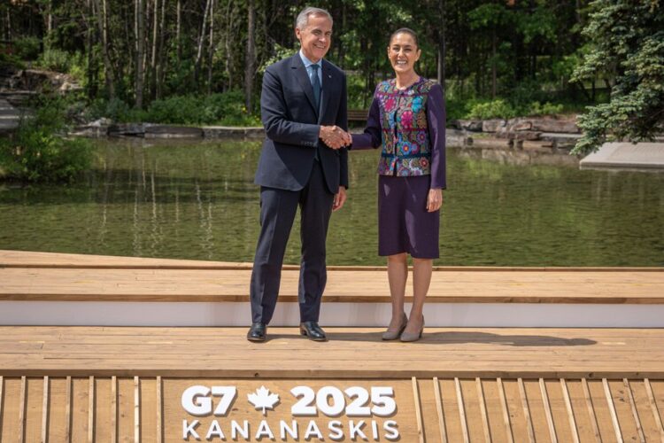 Claudia Sheinbaum se reunirá con el Primer Ministro de Canadá, Mark Carney, en el Palacio Nacional y conversarán sobre temas comerciales.
