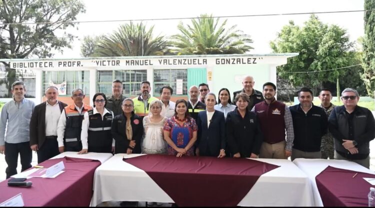 Claudia Sheinbaum garantizó apoyos a familias afectadas por las lluvias en Nezahualcóyotl y de la zona oriente del Valle de México.