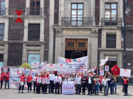 Organizaciones y sindicatos que se solidarizaron con la mas reciente huelga en el Nacional Monte de Piedad en febrero y marzo 2024