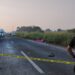 Tragedia en la autopista La Tinaja-Cosamaloapan, donde dos personas quedaron calcinadas tras explotar vehículo con pirotecnia. Foto Especial