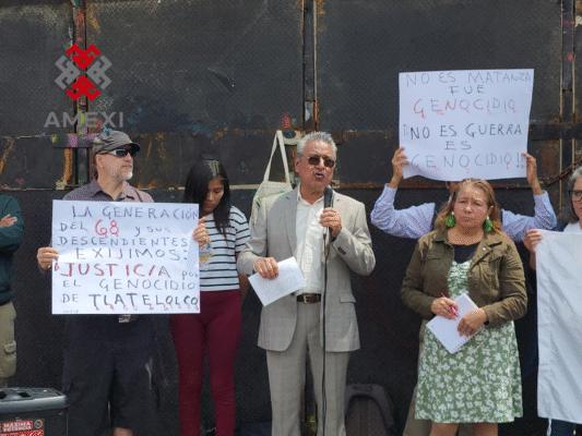 Victor Guerra, integrante del Comité 68, condenó la represión contra la FECSM y expresó su apoyo a los estudiantes de la UdeG que luchan por la democratización de la Universidad