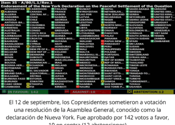 Presidida por Francia y Arabia Saudita, una cumbre sobre una salida pacífica al Genocidio en Palestina, se votó mayoritariamente pero fue vetado por Estados Unidos