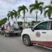 En Cancún conductores irresponsables de una pipa repleta de gas L.P. la abandonaron en plena vía pública, al presentar una fuga.