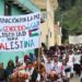 Más de 20 parroquias en Chiapas realizan marcha-peregrinación en solidaridad con Palestina