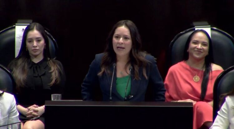 La senadora del PVEM, Karen Castrejón Trujillo destacó que su bancada es la tercera fuerza política en el Congreso de la Unión