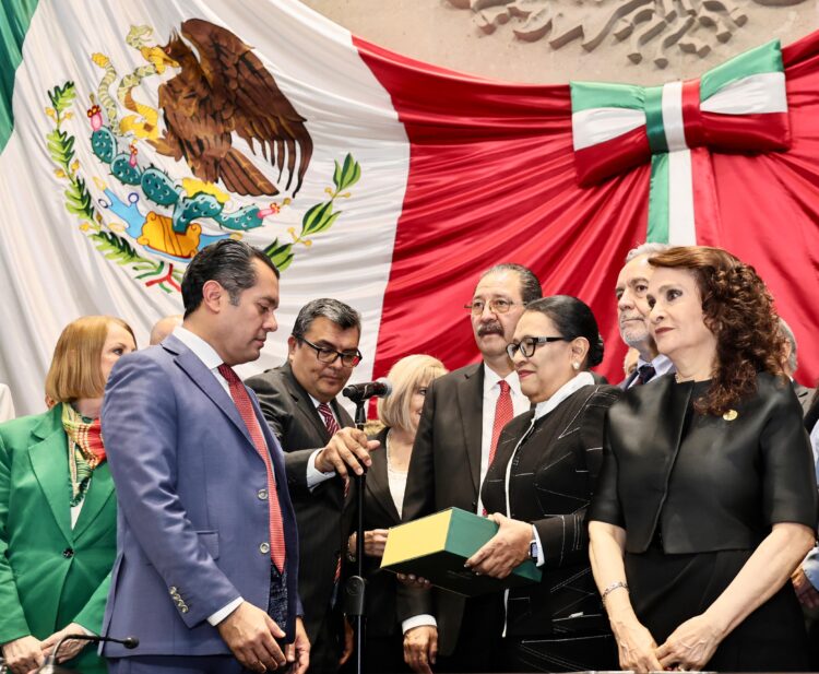 La titular de la Segob, Rosa Icela Rodríguez Velázquez entrega Primer Informe de Gobierno de Claudia Sheinbaum ante la Cámara de Diputados. AMEXI/FOTO/ Cámara de Diputados
