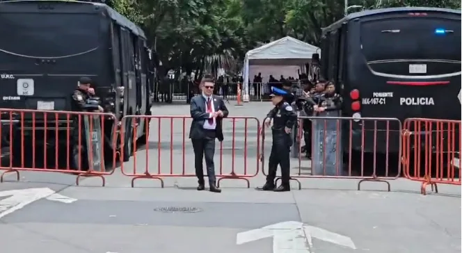 Dispositivo de seguridad en Senado limita labor de periodistas en toma de protesta de nuevos integrantes del Poder Judicial