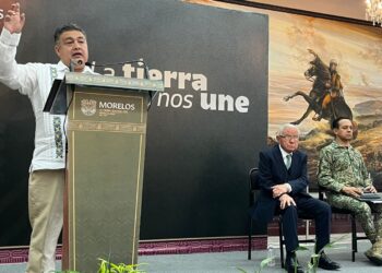 Miguel Ángel Urrutia Lozano, titular de la SSP estatal informa que al FGR investiga narco video difundido en Morelos