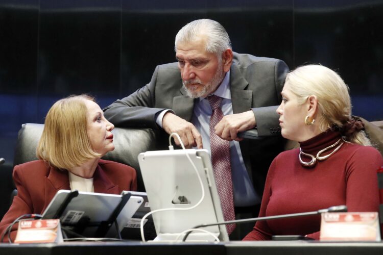 Presidenta del Senado respalda a Adán Augusto, pese a ser relegado en acto de Sheinbaum