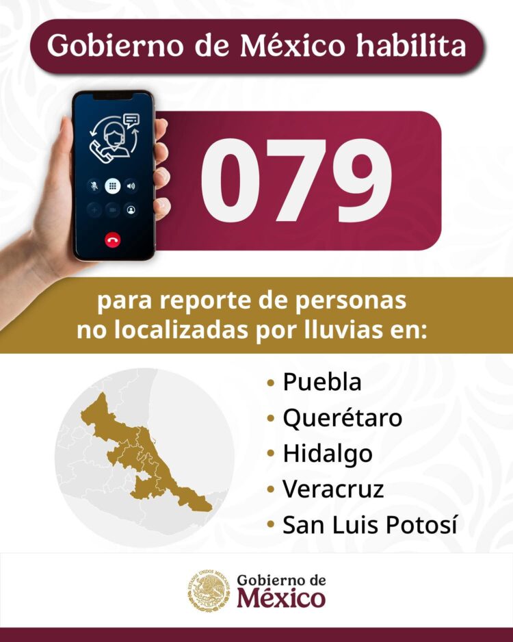 línea 079 inundaciones personas desaparecidas