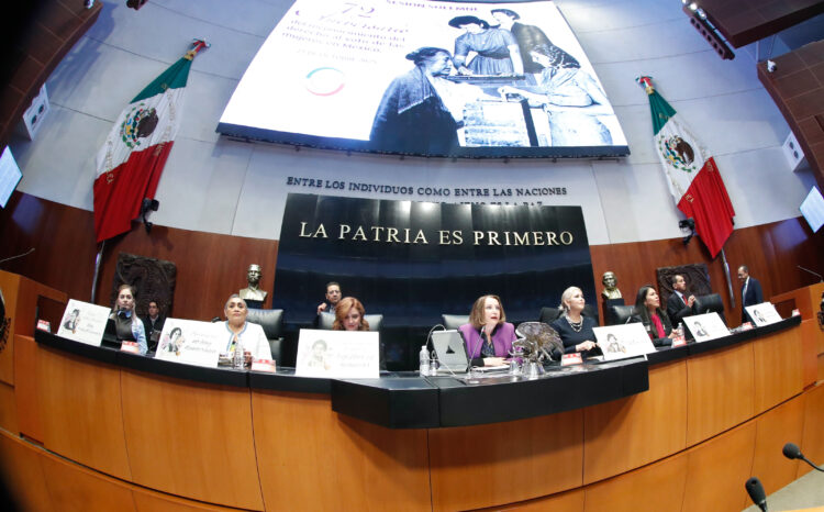 Senado conmemora el 72 aniversario del voto de las mujeres en México