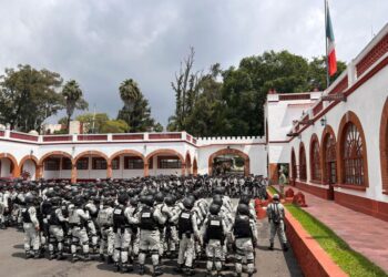 300 elementos de la Guardia Nacional (GN) arribaron a Morelos para reforzar acciones contra delitos de alto impacto. Foto Guardia Nacional.