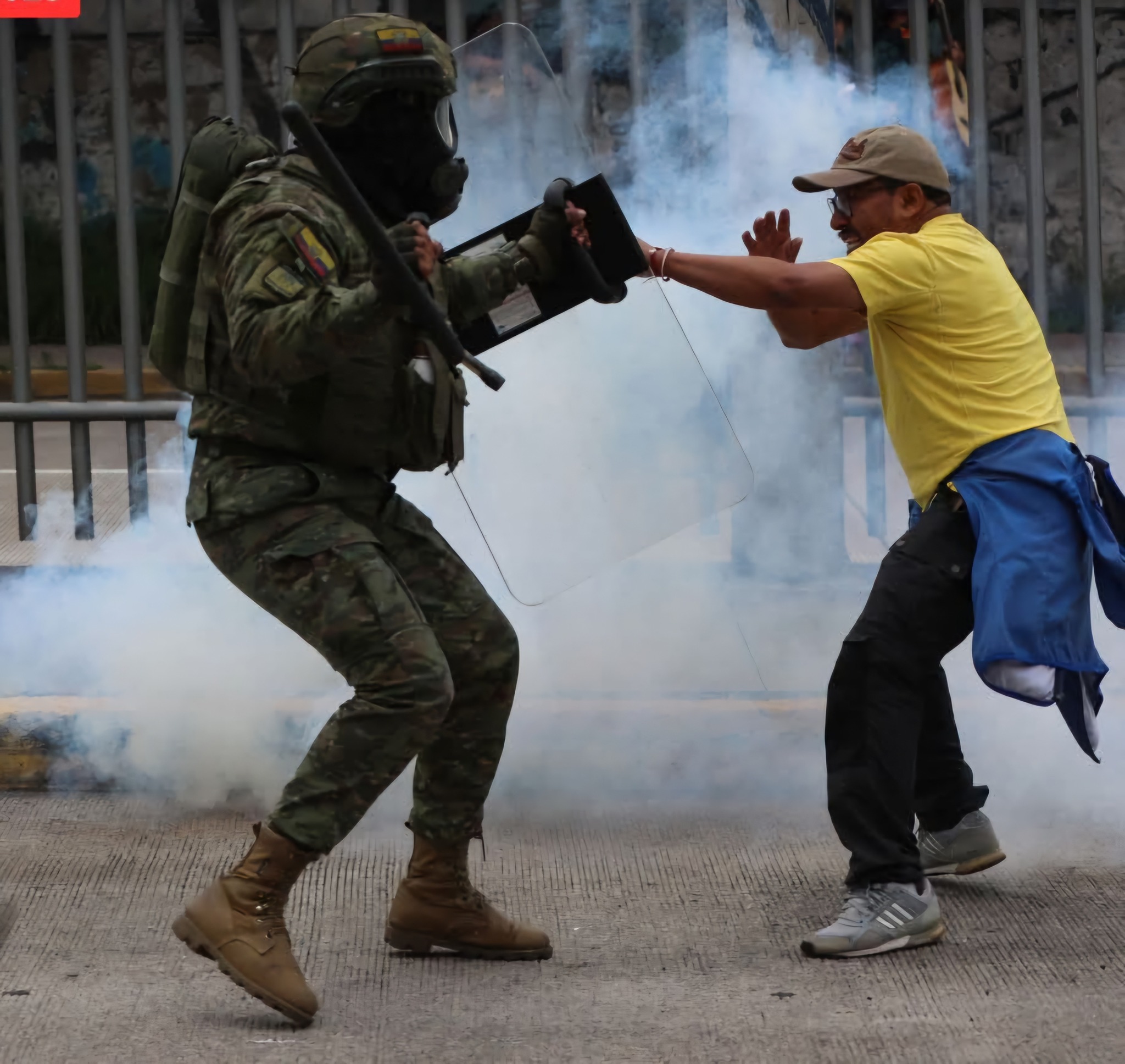 La respuesta de Daniel Noboa a las protestas en Ecuador, es la represión policial y militar