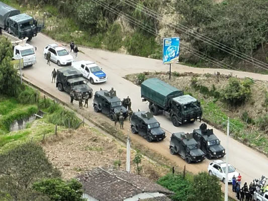 Despliegue militar en diversas zonas de las provincias del norte de Ecuador