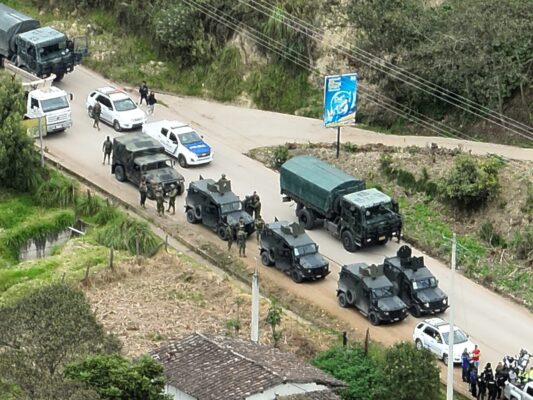 Despliegue militar en diversas zonas de las provincias del norte de Ecuador