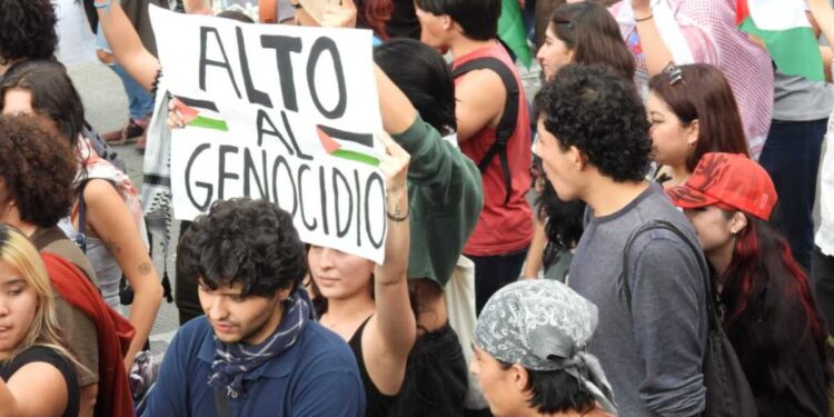 Marcha pro-Palestina en la CDMX, exigen un alto al fuego en Gaza
