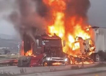 Aparatoso accidente paraliza autopista Arco Norte, con dirección a Puebla