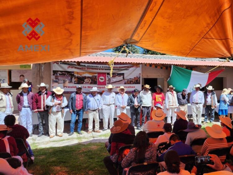 Asamblea general de las 52 comunidades mazahuas que conforman el municipio Tierra de Venados, en el Edomex. 23 de octubre de 2025. AMEXI Foto Florentino López