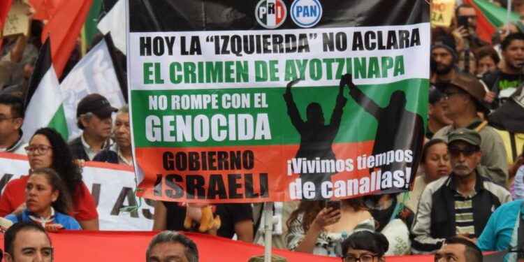 Marcha pro-Palestina en la CDMX, exigen un alto al fuego en Gaza