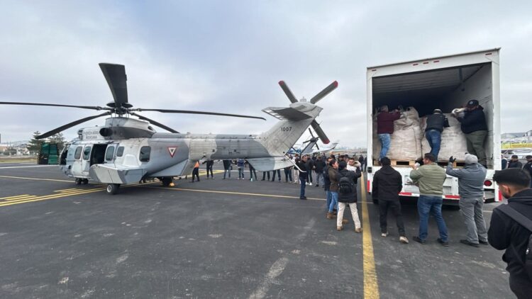 Envían ayuda humanitaria en Hidalgo. AMEXI / Foto @gobiernohidalgo