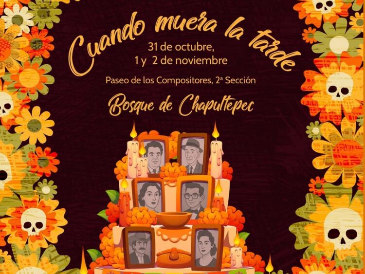 Bosque de Chapultepec se llena de música, memoria y tradición en el Día de Muertos | AMEXI/FOTO: IG @chapultepeccdmx