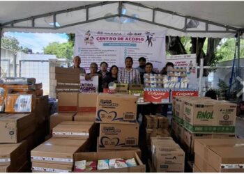 Instalan centros de acopio en Oaxaca por lluvias. AMEXI / Foto X