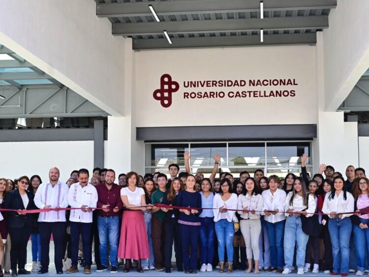 Construyen más universidades públicas gratuitas. Claudia Sheinbaum inaugura el plantel Chalco de la UNRC. AMEXI