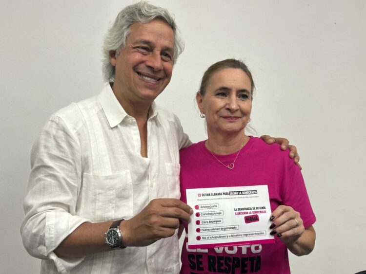 Presentan propuesta de reforma electoral ciudadana Claudio X. González y Patricia Mac Carthy Caballero. AMEXI