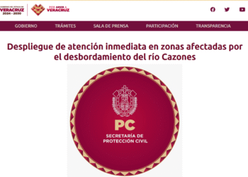 Veracruz: Operativo en municipios por el desbordamiento del río Cazones