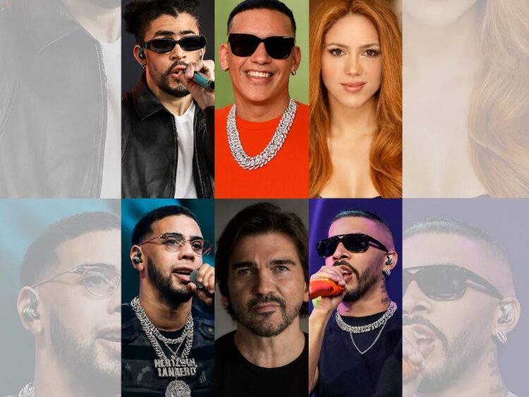 Bad Bunny, Daddy Yankee, Shakira, J Balvin y Juanes lideran escena de la música latina