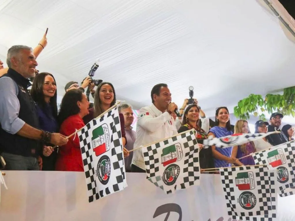 El gobernador Eduardo Ramírez dio el banderazo de arranque ceremonial. AMEXI
