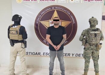 Nogales, Sonora. 30 de octubre, 2025. En Sonora detienen a objetivo prioritario vinculado con delincuencia organizada. AMEXI FOYO: Cortesía @fgjesonora