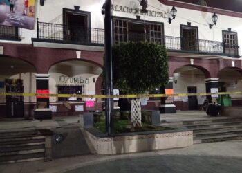 Protestas en Ozumba por el feminicidio de Itzel Díaz. AMEXI