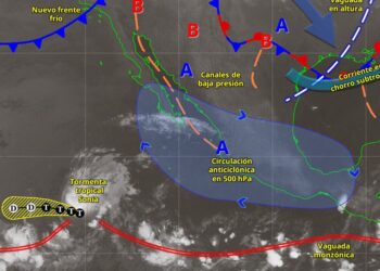 Llega el frente frío número 11: bajan las temperaturas y aumentan los vientos en el norte del país | AMEXI/FOTO: X @conagua_clima