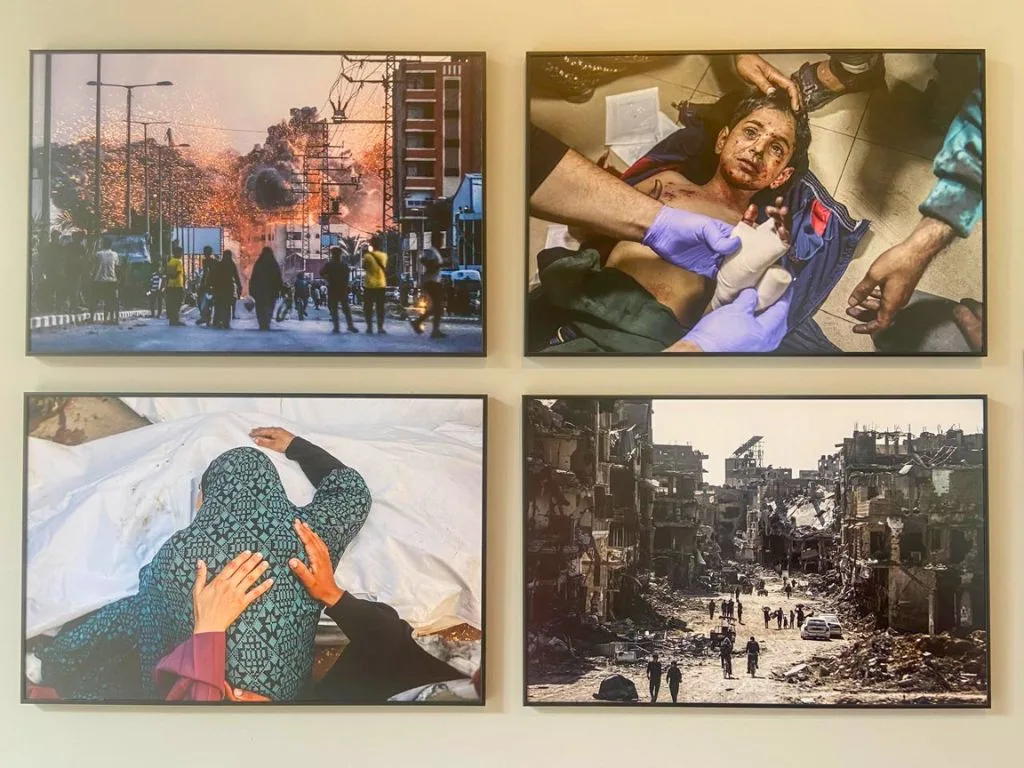 Gaza bajo ataque israelí, conjunto de fotografías del palestino Ali Jadallah. AMEXI