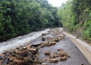 Inundaciones y localidades incomunicadas deja Priscilla en Hidalgo AMEXI / Foto Paloma Pérez