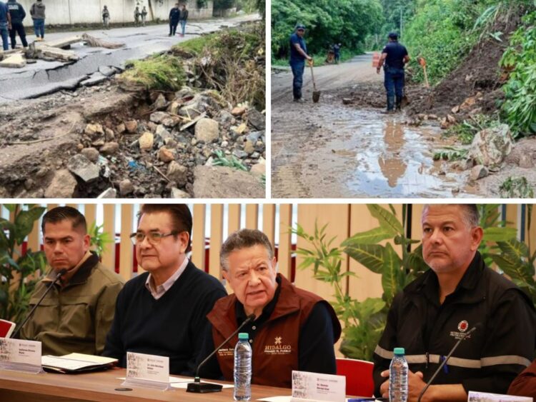 Afectaciones por lluvias en Hidalgo