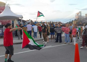 Suspenden en Veracruz partido de voleibol de playa Italia-Israel por protesta de propalestinos