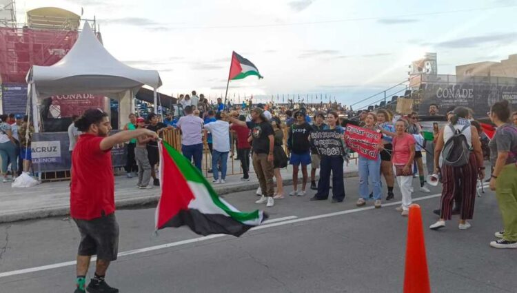 Suspenden en Veracruz partido de voleibol de playa Italia-Israel por protesta de propalestinos