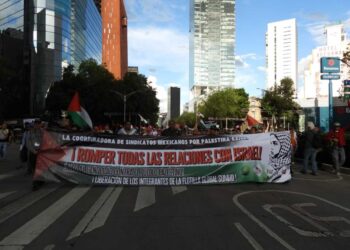 Marcha pro-Palestina en la CDMX, exigen un alto al fuego en Gaza