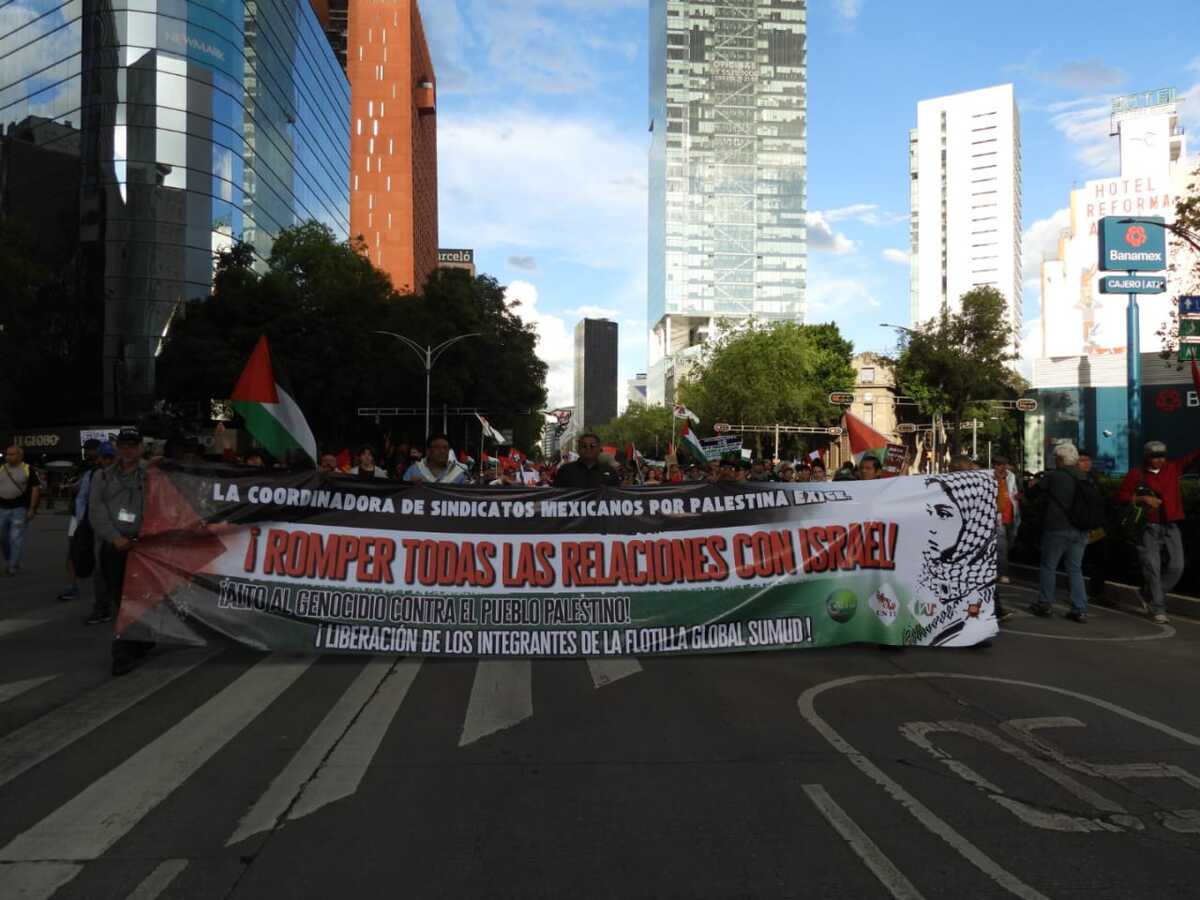 Marcha pro-Palestina en la CDMX, exigen un alto al fuego en Gaza