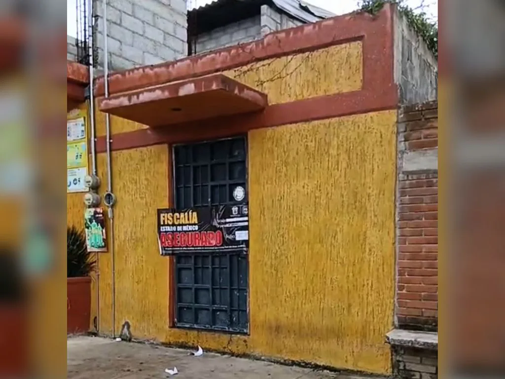 La casa donde se encontró el cadáver de Itzel. AMEXI